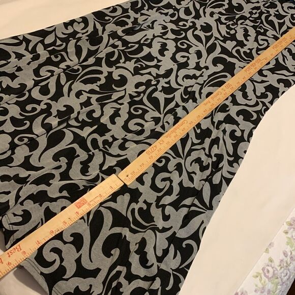 Chico's Size 2 classic and classy gray and black midi dress - Picture 7 of 10